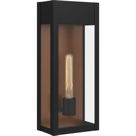 Maren 1-Light Matte Black Outdoor Wall Lantern