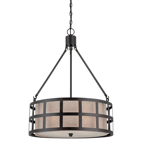 Quoizel Marisol Pendant with 4 Lights in Teco Marrone