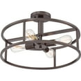 thumbnail image 1 of Quoizel NHR1718WT New Harbor 4-LT Semi-Flush Mount in Western Bronze, 1 of 4