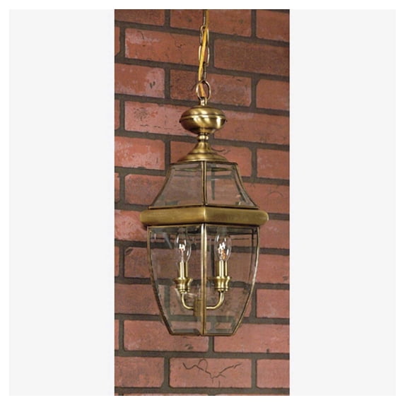Quoizel NY1179A Newbury Outdoor Lantern in Brass