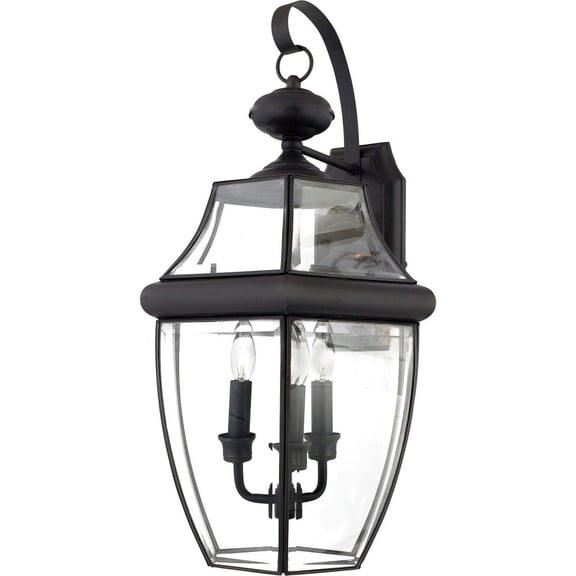 Quoizel Lighting - Three Light Outdoor Wall Lantern - Outdoor Lantern - Newbury
