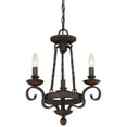 thumbnail image 1 of Quoizel Nbe5303 Noble 3 Light Chandelier - Black, 1 of 5