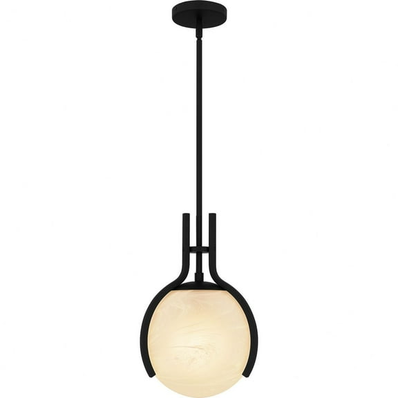 Quoizel Orbit 1-Light Matte Black Pendant Light