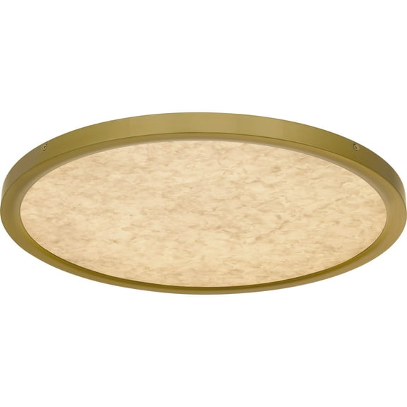 Open Box Quoizel Osta1720 Outskirts 20" Wide Led Flush Mount Ceiling Fixture - Gold