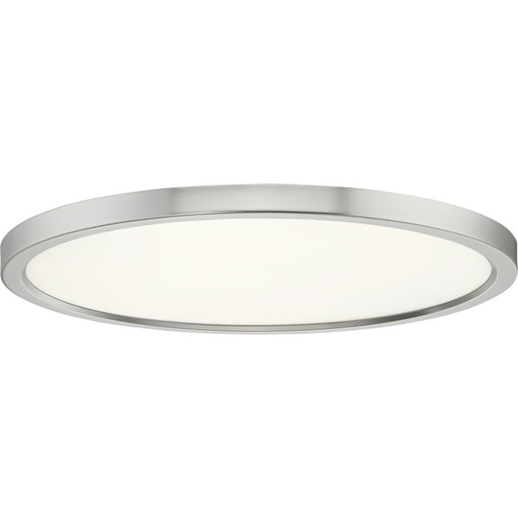 Quoizel Outskirt 20" Diameter Flush Mount in Rustic Black/Brushed Nickel - OST1720BN