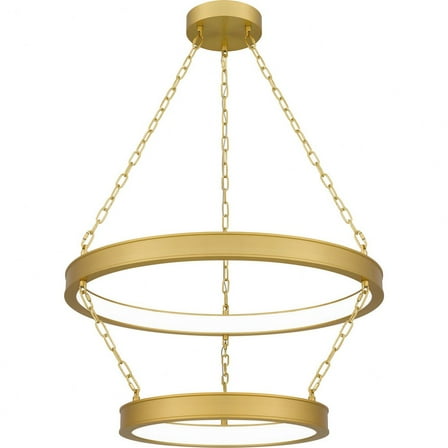 Quoizel Ozara Integrated LED Antique Brass Pendant Light