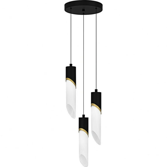 PCAYS1810MBK Quoizel Lighting Alys - 66W 3 LED Pendant-13.75 Inch Tall and 10 Inch Wide