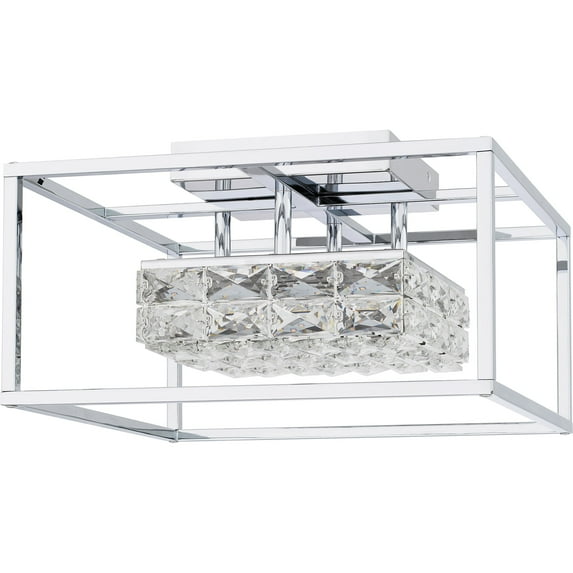 Quoizel Dazzle Integrated LED Polished Chrome Semi-Flush Mount