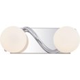 thumbnail image 1 of Quoizel Pcess8615 Essence 2 Light 14" Wide Led Bathroom Vanity Light - Chrome, 1 of 5