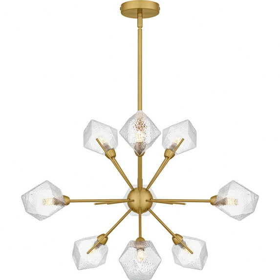 PCSVD5034BRG Quoizel Lighting Salvador - 9 Light Chandelier-18.75 Inch Tall and 30 Inch Wide-Brushed Gold Finish