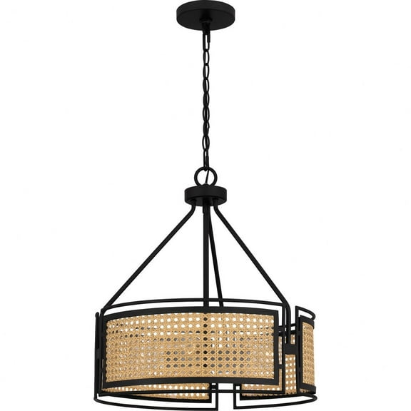 Quoizel Peregrine 3-Light Matte Black Pendant