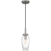 Quoizel Piccolo Pendant 1-Light Mini Pendant in Antique Nickel