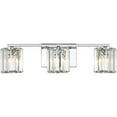 thumbnail image 1 of Quoizel Platinum Collection Divine 3-Light 22.75" Bathroom Vanity Light in Polished Chrome, 1 of 4