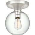 thumbnail image 1 of Quoizel - QF4058PK - One Light Semi Flush Mount - Hawley - Polished Nickel-1pack, 1 of 2