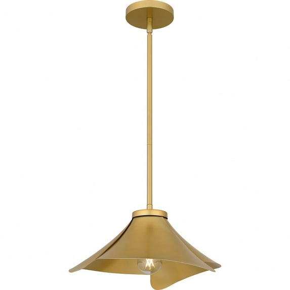 QP6747LG Quoizel Lighting Wisp - 1 Light Pendant-7.25 Inches Tall and 14.5 Inches Wide-Light Gold Finish