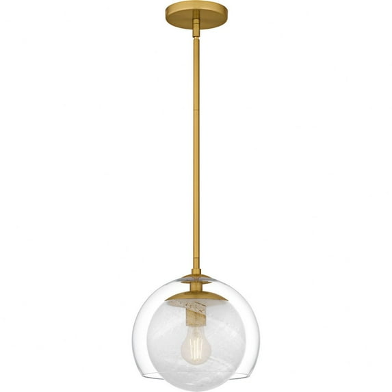 QPP6774BRG Quoizel Lighting Eslinger - 1 Light Mini Pendant-10.25 Inch Tall and 10 Inch Wide-Brushed Gold Finish