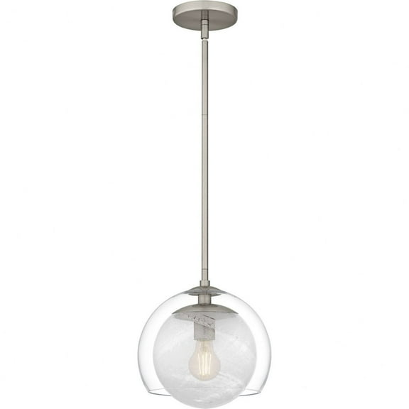 QPP6774BN Quoizel Lighting Eslinger - 1 Light Mini Pendant-10.25 Inch Tall and 10 Inch Wide-Brushed Nickel Finish