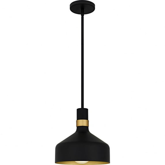 QPP6804MBK Quoizel Lighting Arbor - 1 Light Mini Pendant-11 Inch Tall and 10 Inch Wide-Matte Black Finish