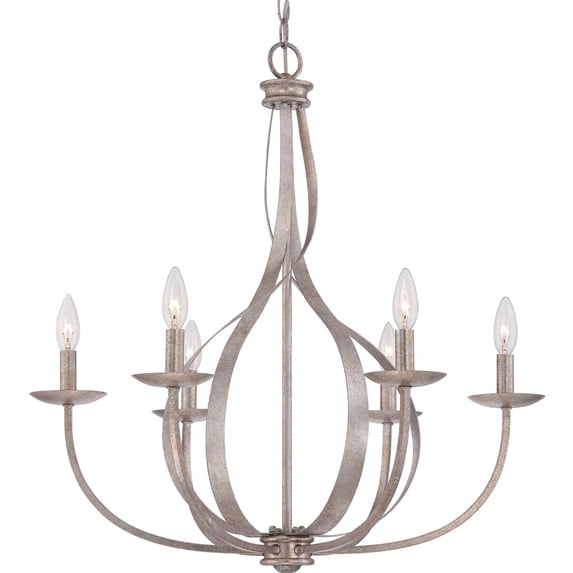 Quoizel SER5006IF Serenity 6-Light Chandelier in Italian Fresco