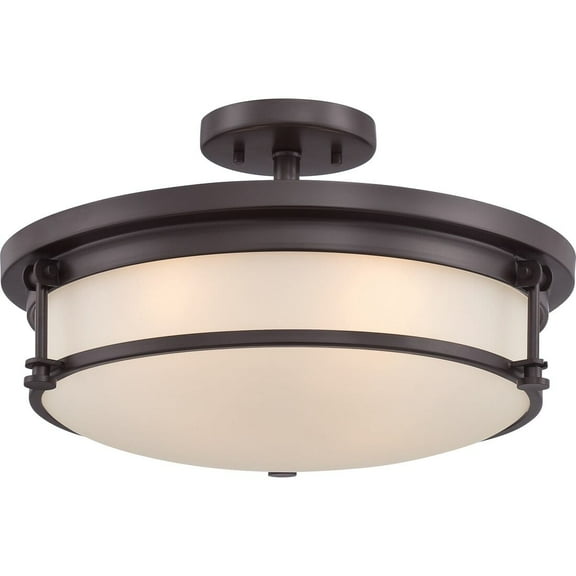 Quoizel SLR1716WT Sailor 4-Light Semi-Flush Mount in Western Bronze