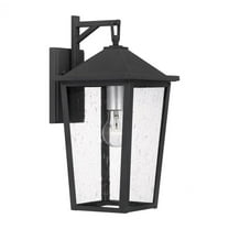 Quoizel STNL8408MB Stoneleigh Outdoor Wall Light, 1-Light 100 Watts, Mottled Black