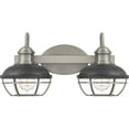 thumbnail image 1 of Quoizel Sandpiper 2-Light 17" Bathroom Vanity Light in Antique Polished Nickel, 1 of 5