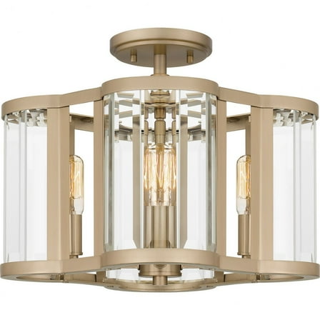 Quoizel Semi-Flush Mount 4-Light Semi-Flush Mount in Bronze Gold
