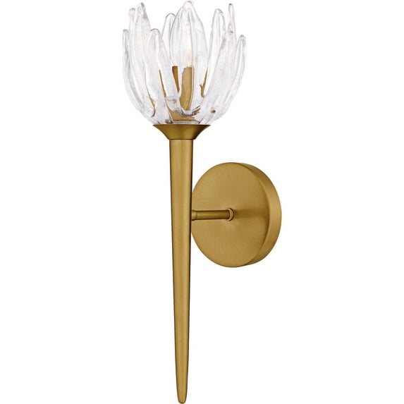 SHA8806BRG Quoizel Lighting Shea - 1 Light Wall Sconce-18.5 Inch Tall and 6 Inch Wide-Brushed Gold Finish