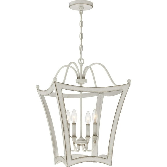 Quoizel Summerford 4-Light 16" Pendant Light in Antique White