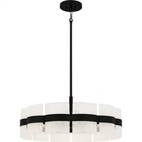 SWE2830MBK Quoizel Lighting Sweeney - 6 Light Pendant-12 Inch Tall and 30 Inch Wide-Matte Black Finish