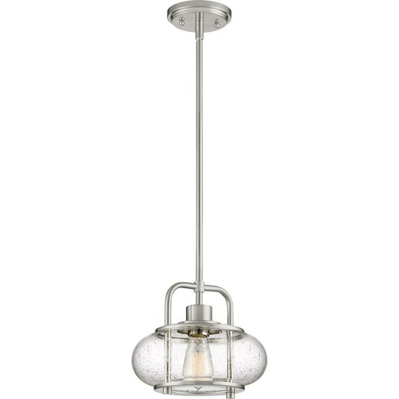 Quoizel TRG1510BN Trilogy 10" Mini Pendant in Brushed Nickel