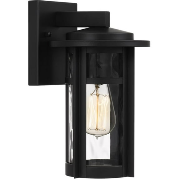 Uma 1-Light Outdoor Wall Mount in Matte Black