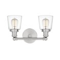 thumbnail image 1 of Quoizel Union 2-Light 9" Bathroom Vanity Light in Brushed Nickel, 1 of 4