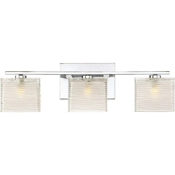 Quoizel Westcap 3-Light 7" Bathroom Vanity Light in Polished Chrome