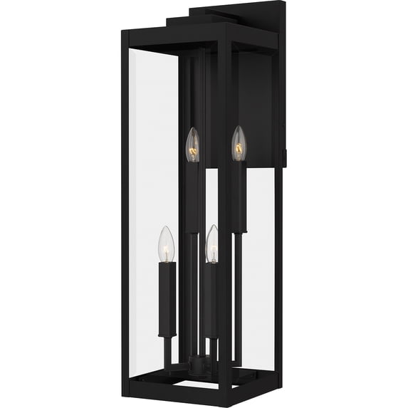 Westover 4-Light Earth Black Outdoor Wall Lantern