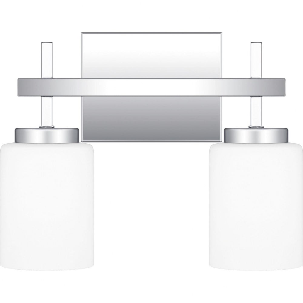 Quoizel Amara Integrated LED Vanity Light – Polished Chrome, Modern Bathroom Fixture