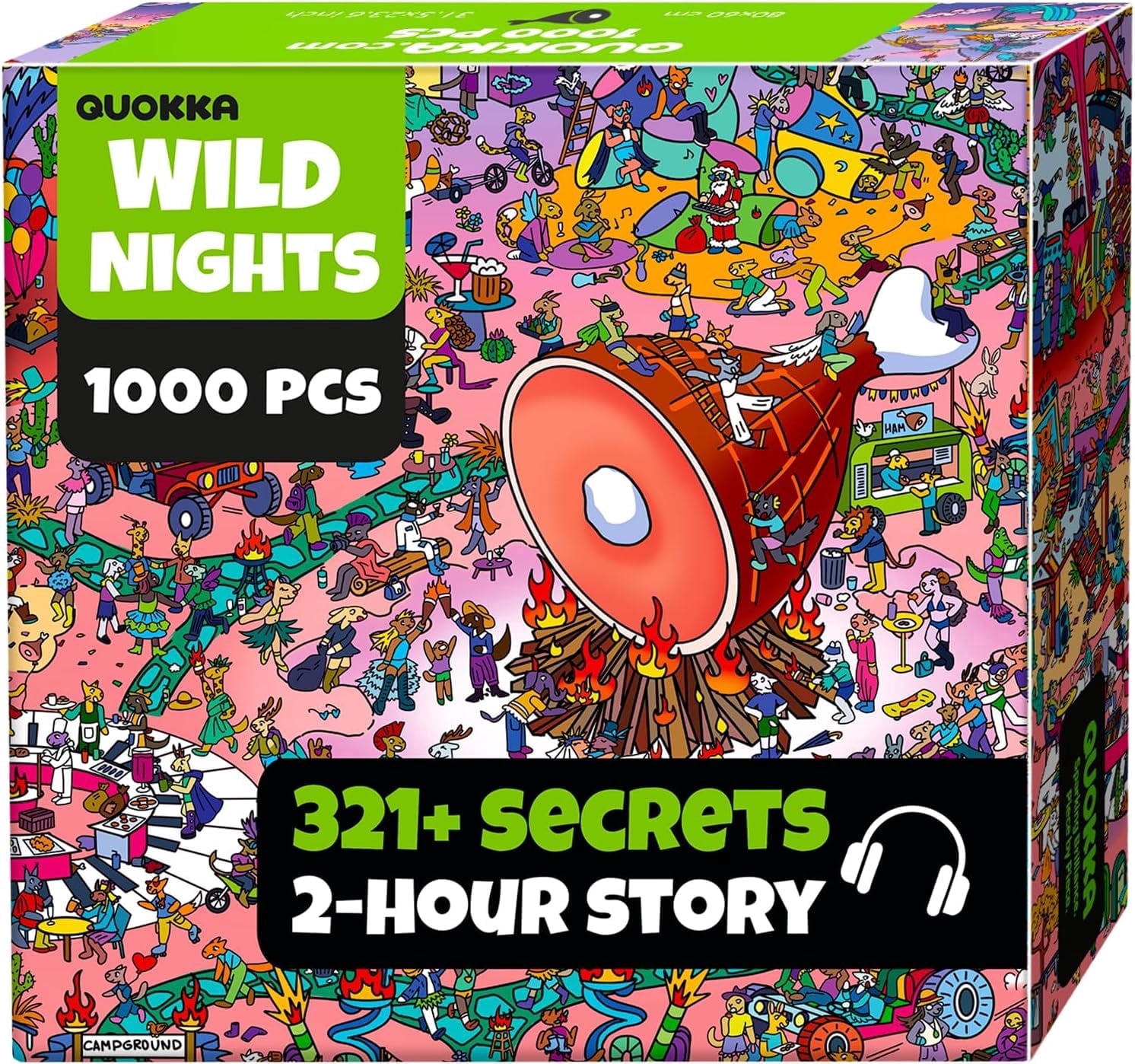 Quokka 1000 Piece Puzzle for Adult – Desert Whirl Jigsaw Puzzles with Hidden Secrets – Detailed Visual Puzzle Game