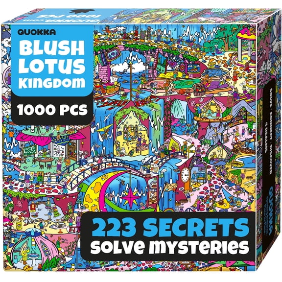 Quokka 1000 Piece Puzzle for Adults - Adult Puzzles with 223 Hidden Secrets and Engaging Audio Story