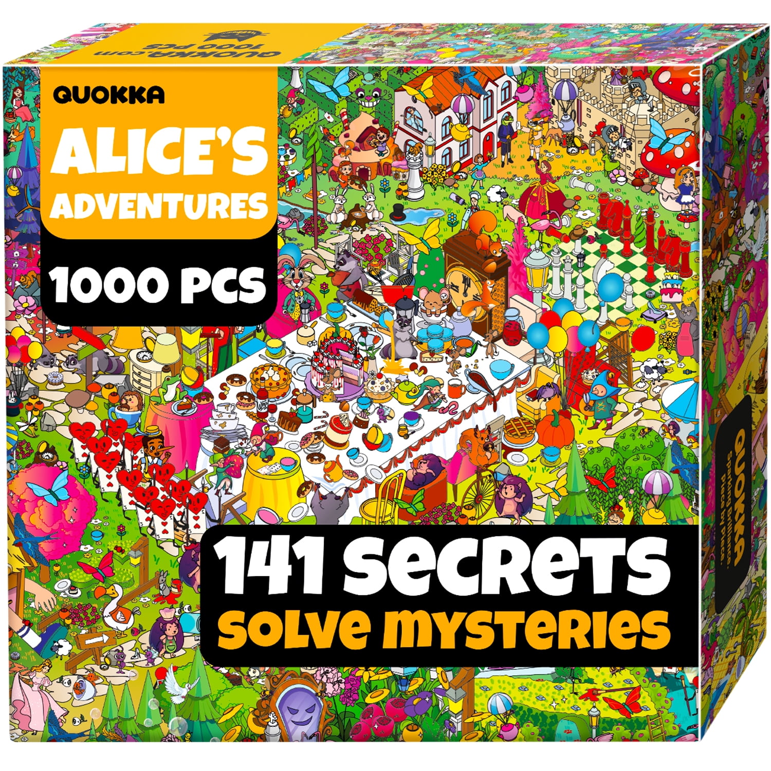Quokka 1000 Piece Puzzle for Adults Alice in Wonderland — Fantasy Adult Puzzles with Secret Tasks & Fairy Tale
