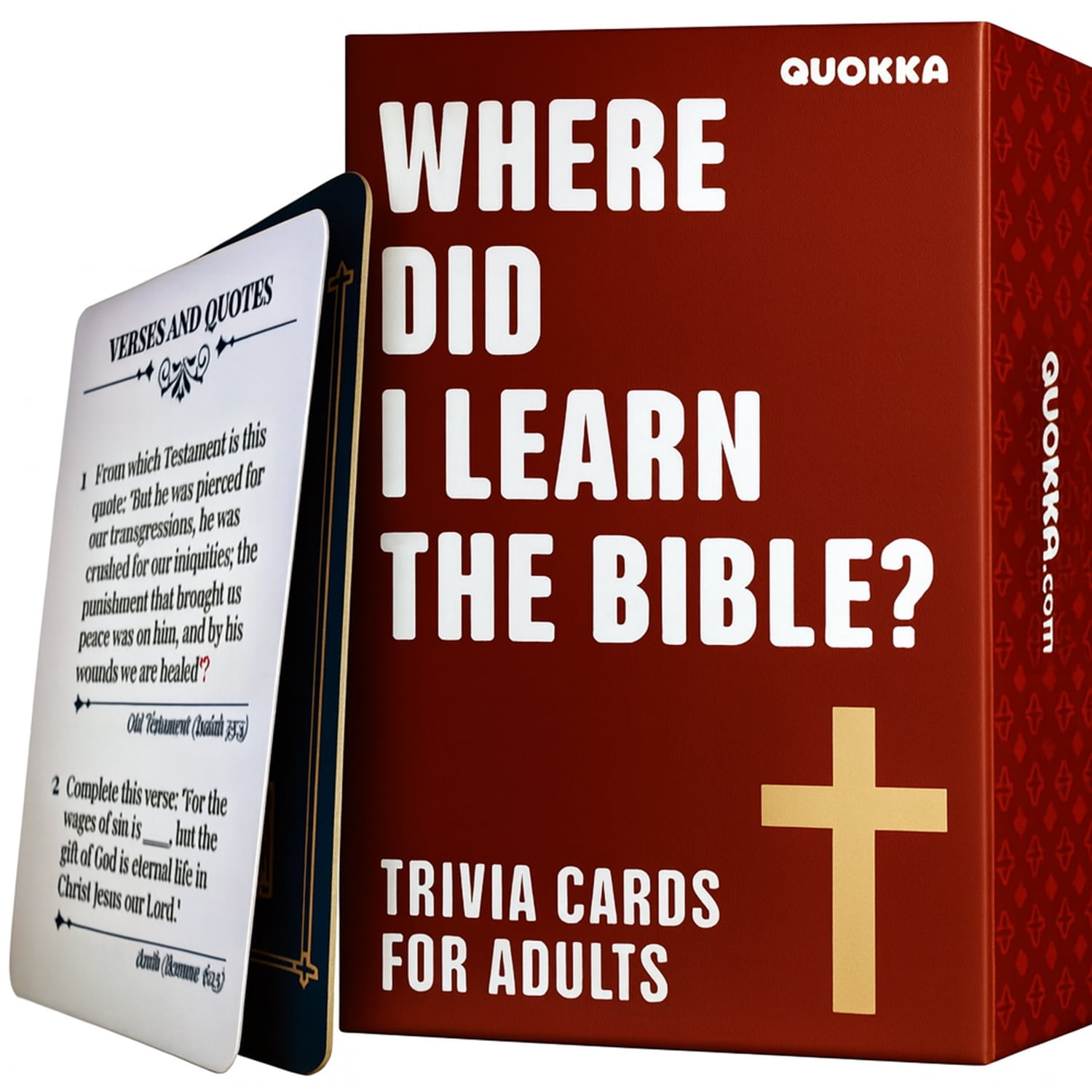 Quokka Bible Trivia Game for Adults - Christian Trivia Card Games with 500 Bible Questions
