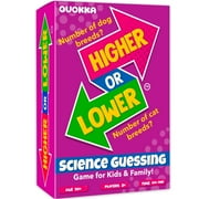 Quokka Board Game for Kids - Family Card Game for Kids and Adults - Science Higher or Lower