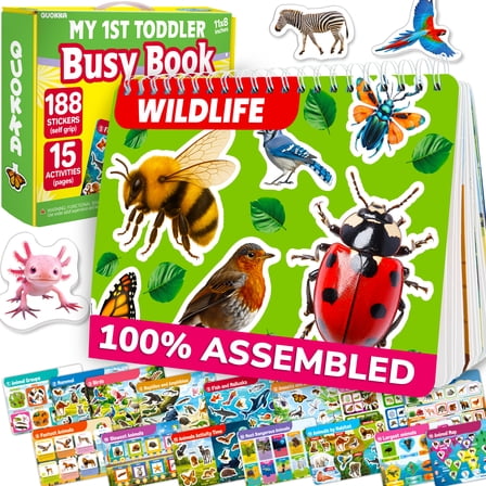 Quokka Busy Books for Toddlers 3-4 - Kids Educational Toys 3-5 - Kids Learning Animal and Insect