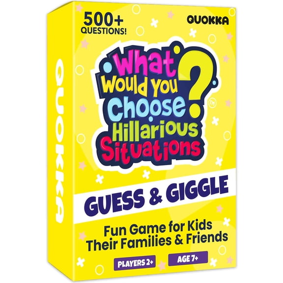 Quokka Card Game for Kids & Adults - What Would You Choose 500+ Hilarious Situations Card Game for Friends, Travel & Sleepovers