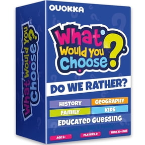 Quokka Card Games for Kids 8-12 - 4 Set Board Game What Would You Choose? for Family Activities