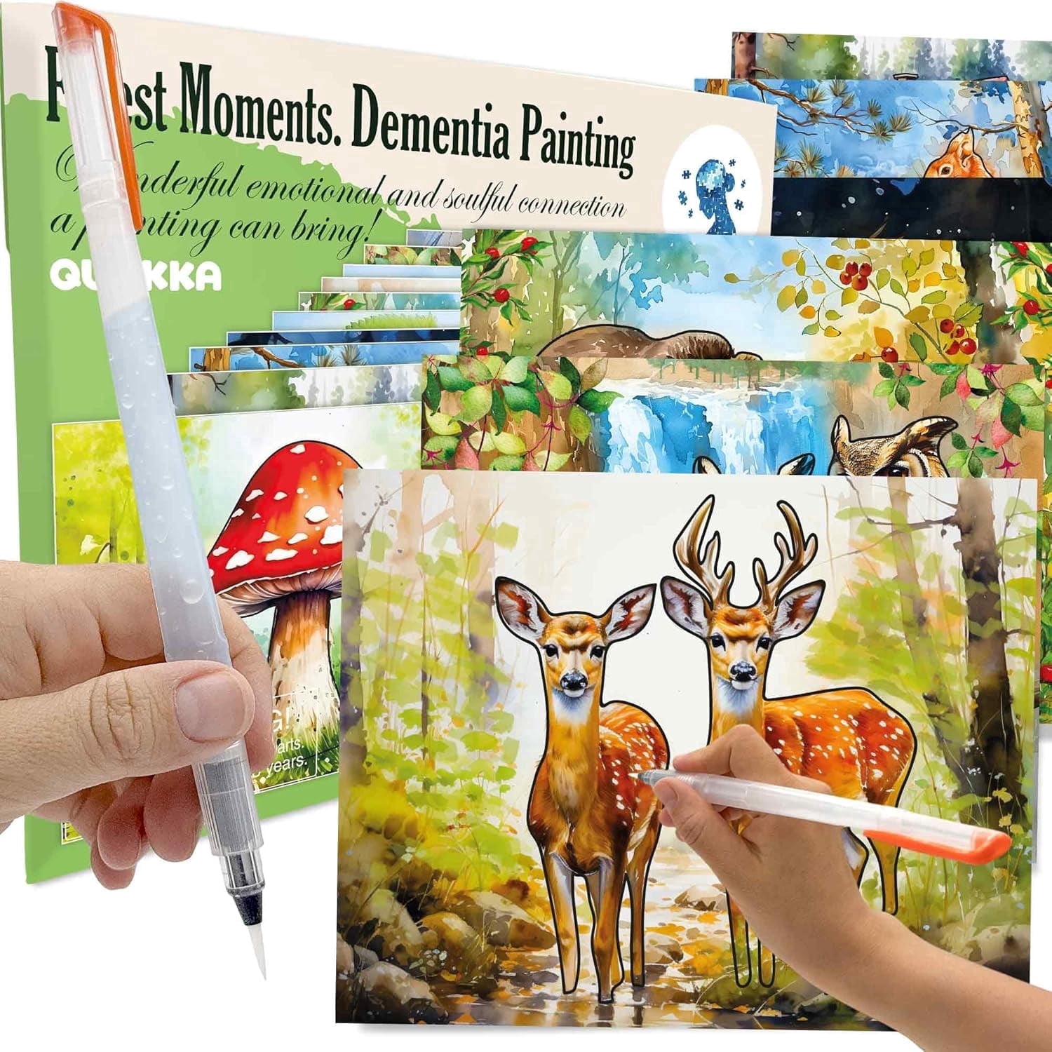 Quokka Dementia Activities for Seniors - Water Painting Alzheimers Products for Elderly - Activity Kits for Dementia Patients