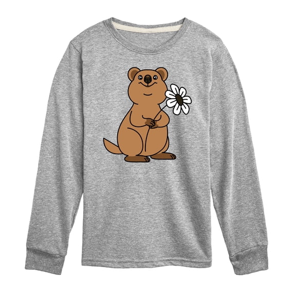Quokka Flower  - Toddler And Youth Long Sleeve Graphic T-Shirt