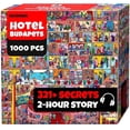 thumbnail image 1 of Quokka Jigsaw Puzzles for Adults 1000 Pieces with Hotel Wildeluxe Themed – 1000 Jigsaw Puzzles with Hidden Secrets & Audio Story, 1 of 6