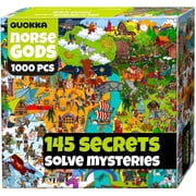 Quokka Jigsaw Puzzles for Adults 1000 Pieces - Puzzles Mythories Ancient Gods Norse in Premium Box
