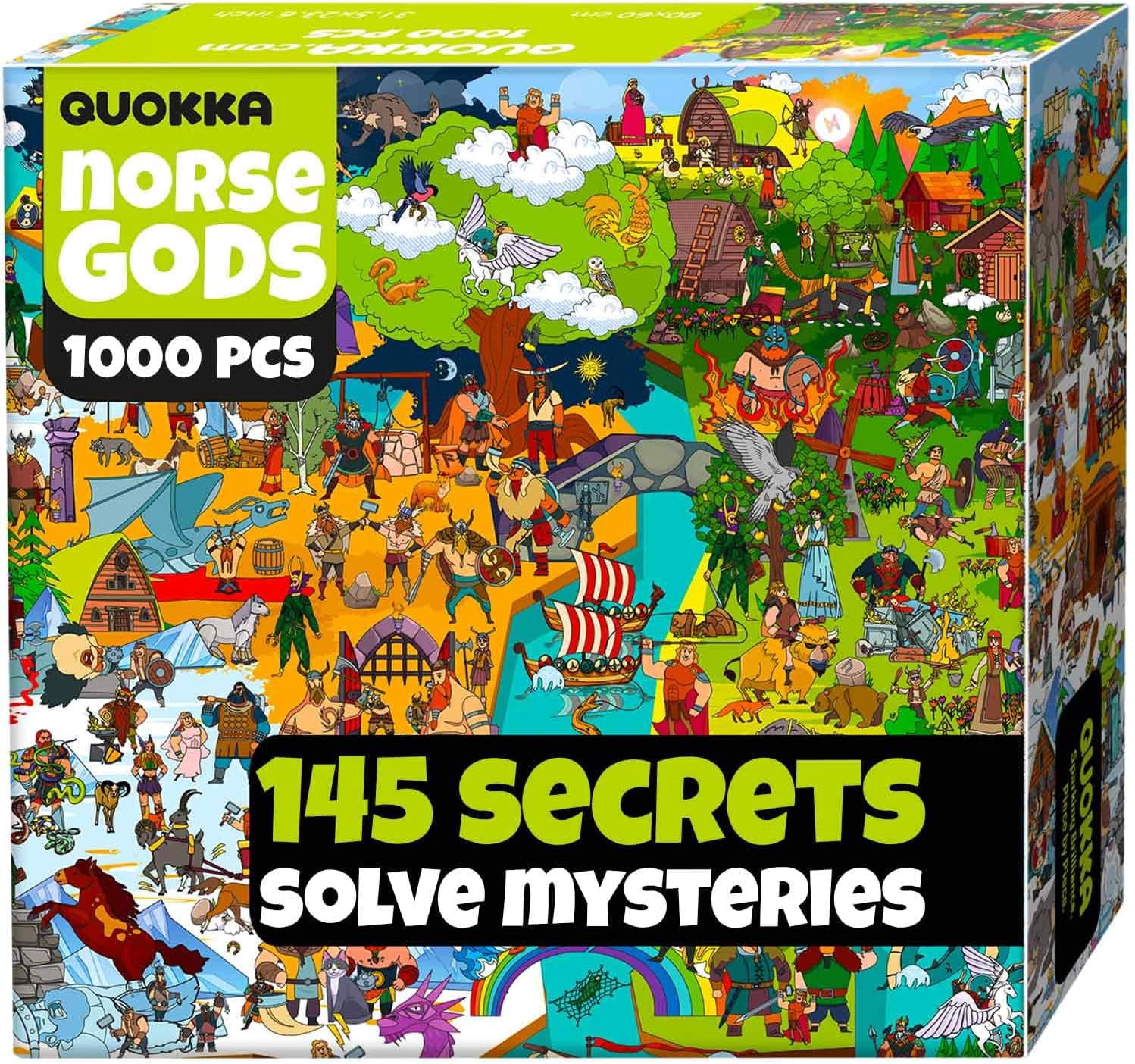 Quokka Jigsaw puzzles for adults - 1000 piece puzzles Mythories Ancient Gods Norse in Premium Box