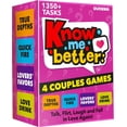 thumbnail image 1 of Quokka Know Me Better Couples Card Game Set 4 in 1 – Date Night Conversation Starter with Questions, Dares & Challenges, 1 of 8